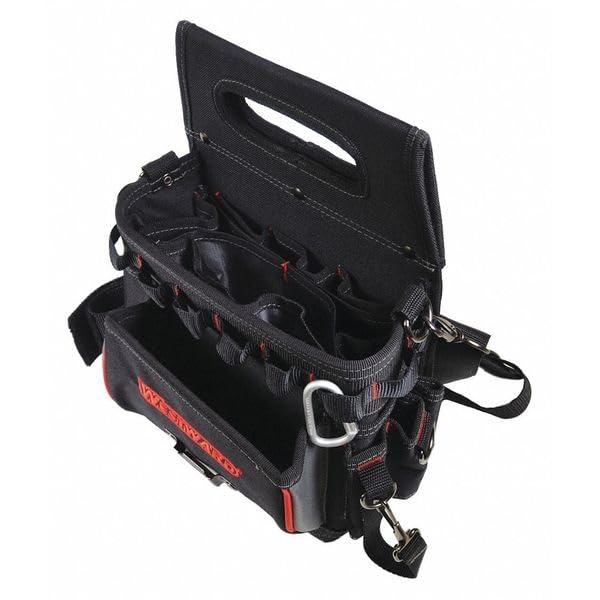 Durable 17-Pocket Tool Bag for Professionals - Heavy Duty General Purpose Work Tool Organizer - Perfect for Electricians, Plumbers & Contractors