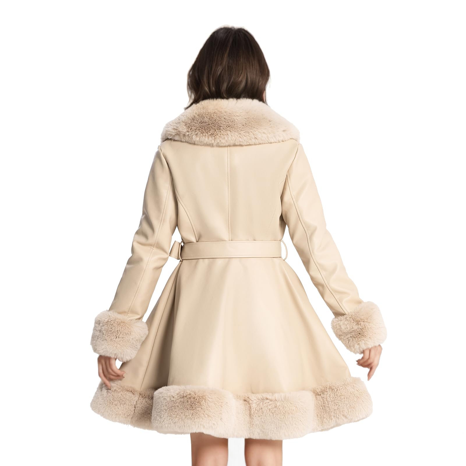 Women's Winter Faux Fur Coats & Faux Fur Leather Jackets - Warm Stylish Outerwear for Cold Weather, Parties and Date Nights