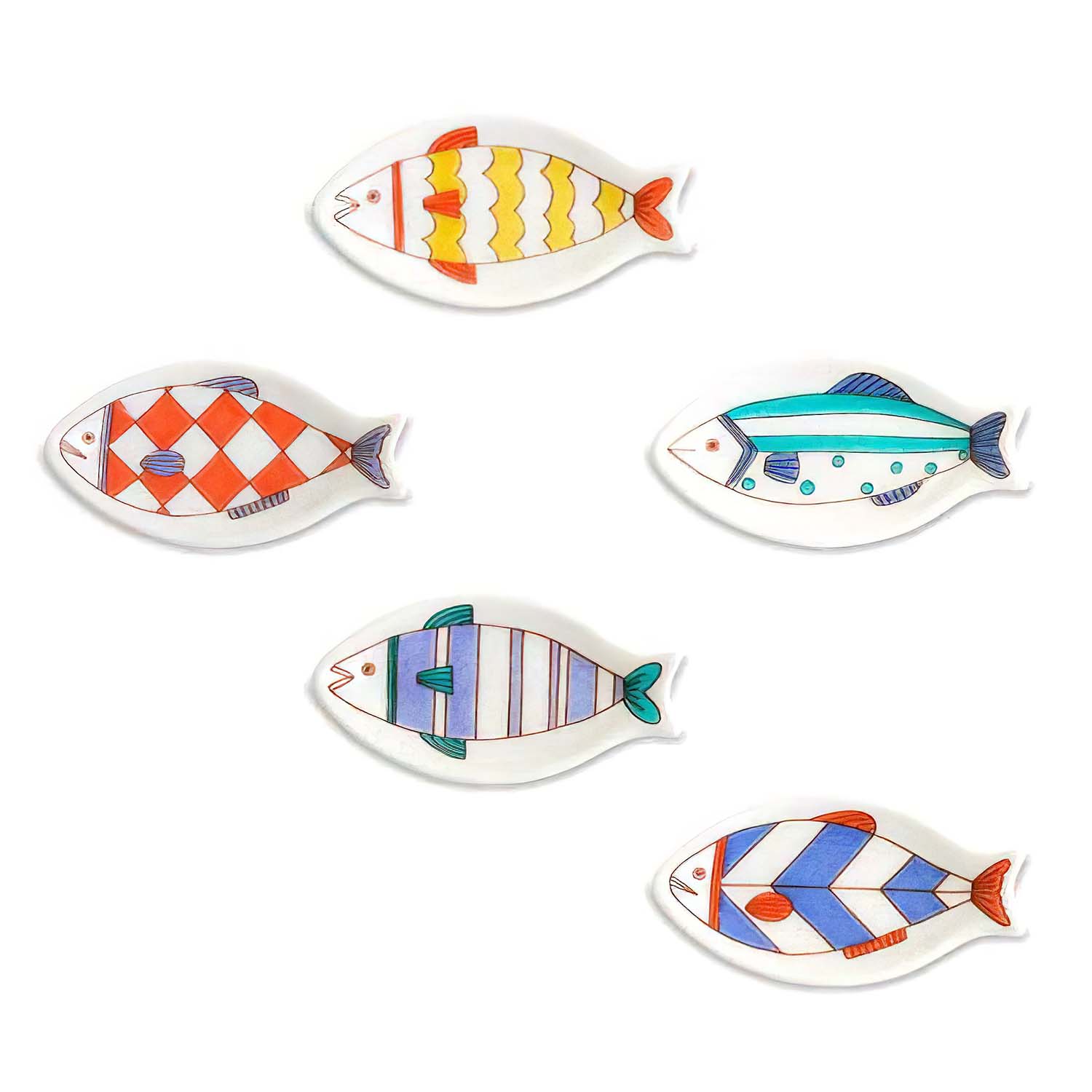 Harekutani Porcelain Small Fish Plate - Handmade Japanese Ceramic Appetizer Dish for Sushi, Desserts & Home Decor