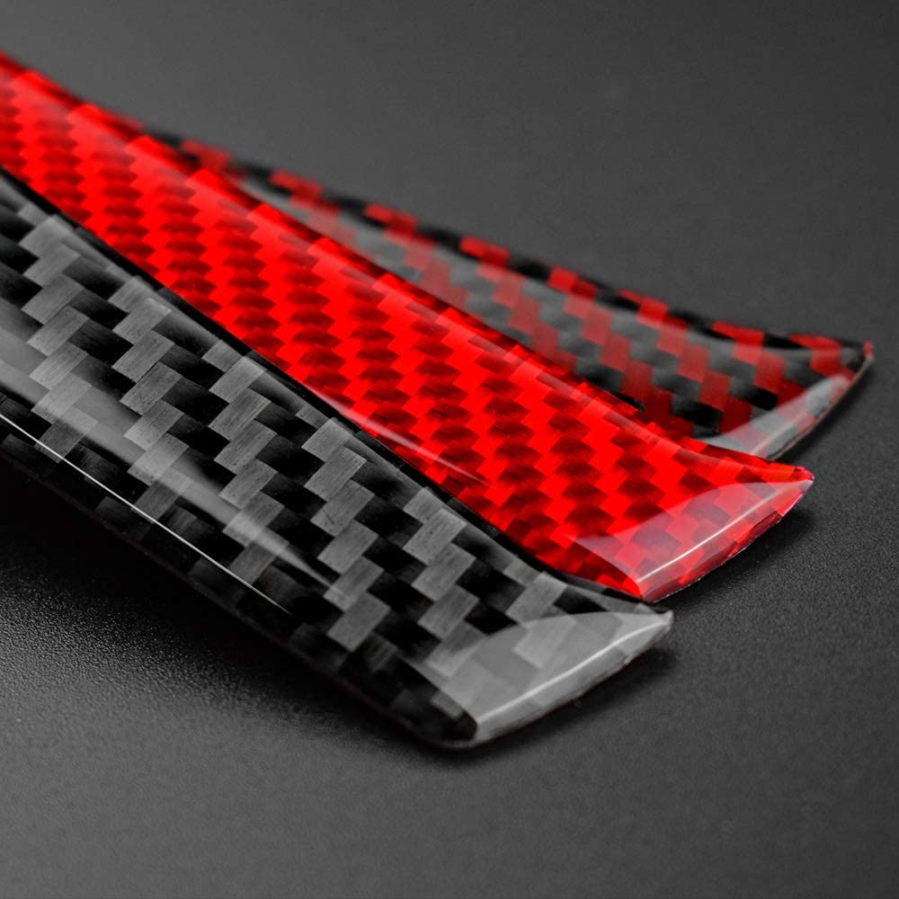 Premium Carbon Fiber Steering Wheel Button Stickers for 2012-2015 Chevrolet Camaro - Red Interior Trim Decals | Easy Installation & Anti-Slip Grip | Perfect for Car Enthusiasts & Customization Lovers