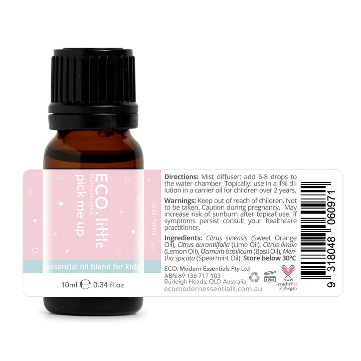 ECO Little Pick Me Up Essential Oil Blend - Natural Aromatherapy for Stress Relief & Energy Boost - Perfect for Home, Office & Yoga