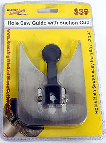 Premium Diamond Drill Bit Holder & Hole Saw Guide - Stainless Steel Core Drill Guide Plate for Straight Holes | Perfect for Tile, Glass, Ceramic & Stone Drilling Projects