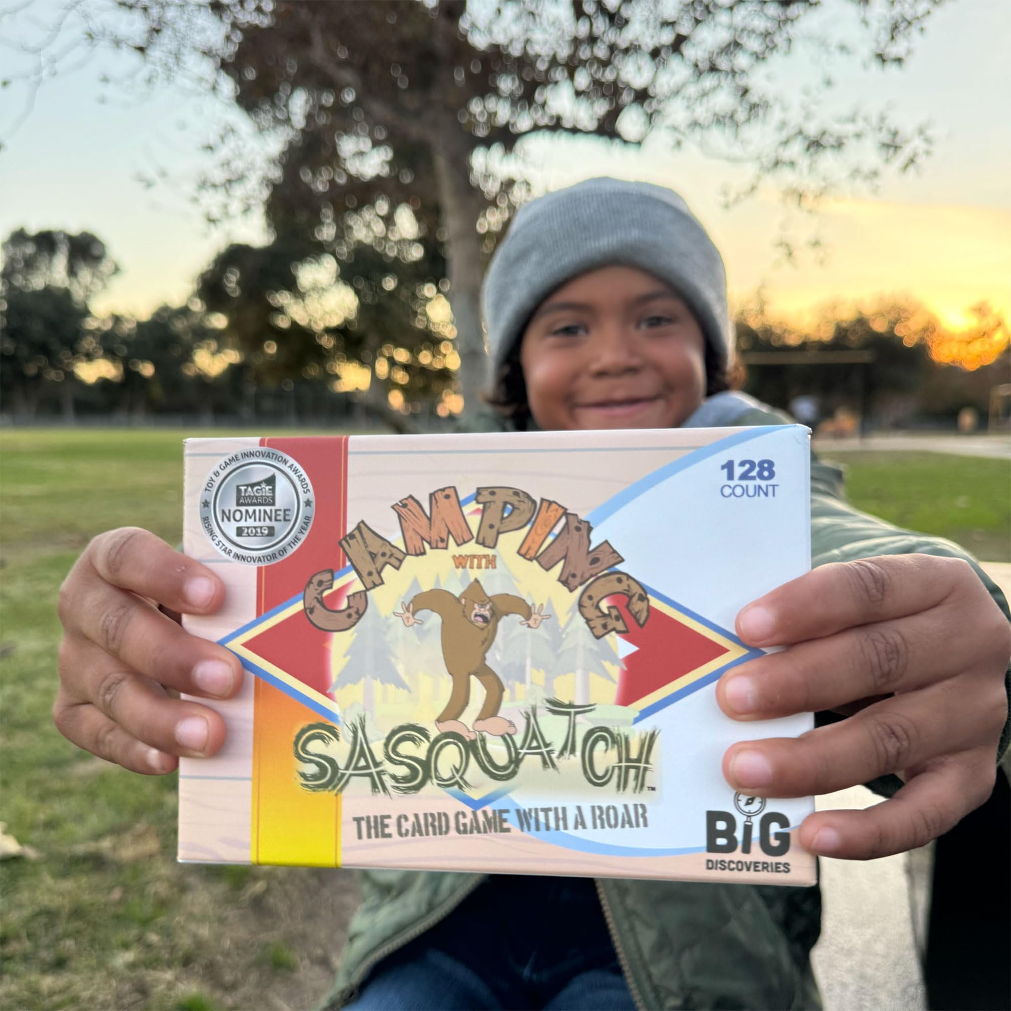 Big Discoveries Camping with Sasquatch 128-Count Family Card Game - Fun Rummy & Slapjack for Kids, Teens & Adults | Perfect for Camping Trips, Family Game Nights & Outdoor Adventures