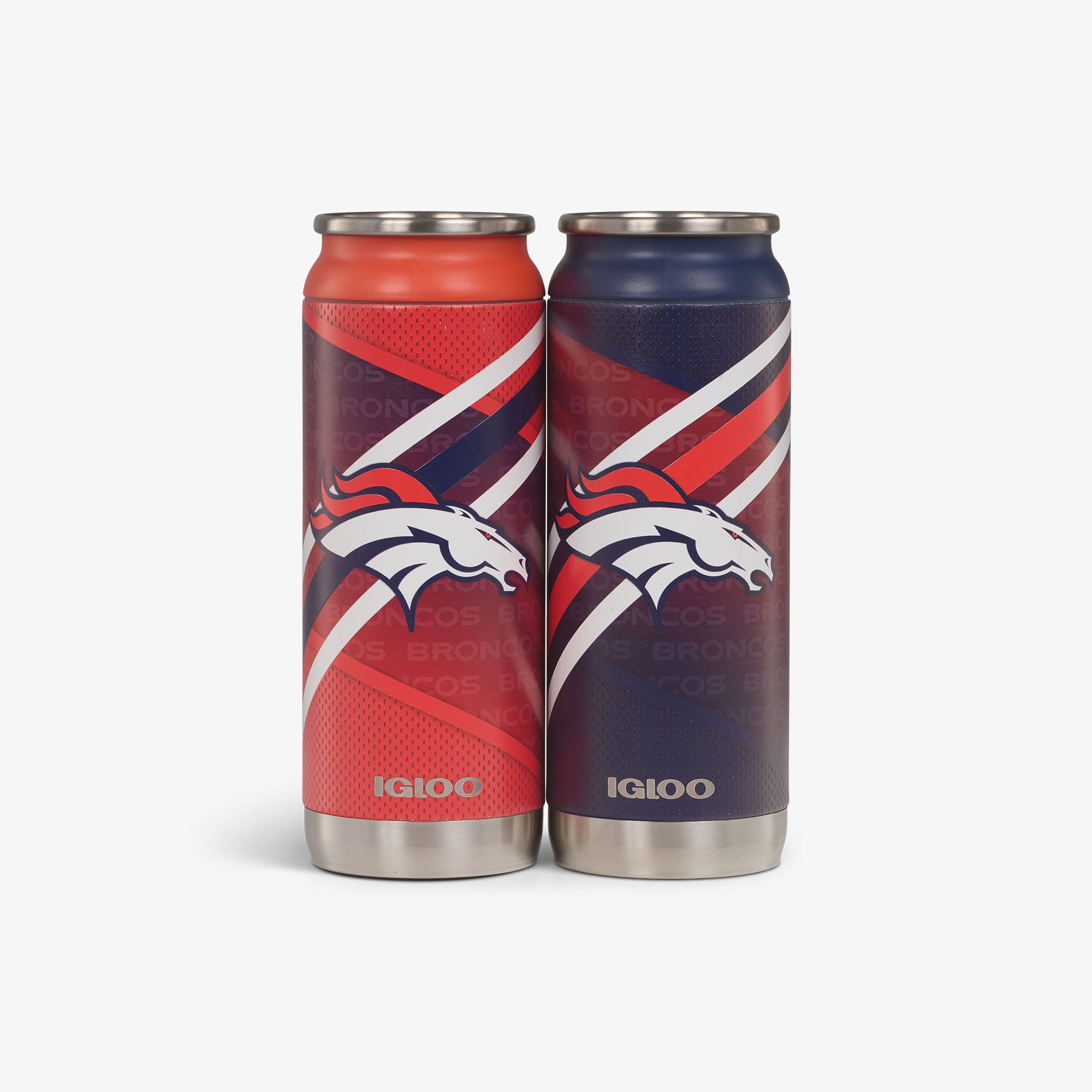 Denver Broncos NFL Home & Away 16 Oz Beer Can 2-Pack - Perfect for Game Day, Tailgating & Sports Parties