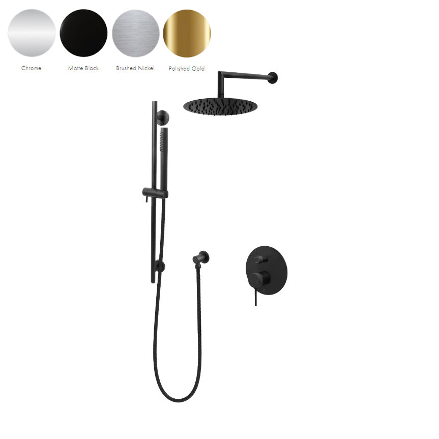 NOHA 2-Way Shower Set with Handheld & Rain Shower Head - Adjustable Water Flow for Ultimate Relaxation - Perfect for Bathroom, Spa, and Home Renovation