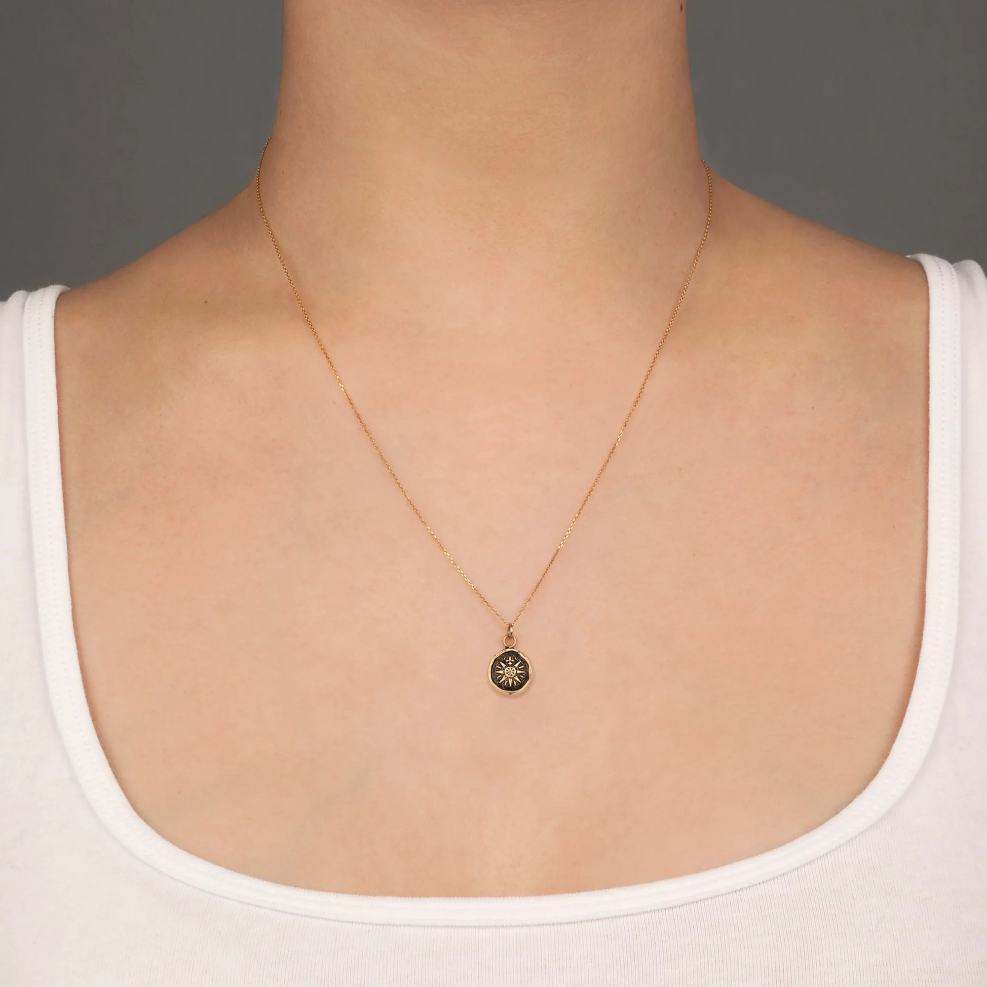 14K Gold Talisman Necklace for Women - Elegant Pendant Jewelry for Protection & Good Luck - Perfect for Gifts, Daily Wear & Special Occasions