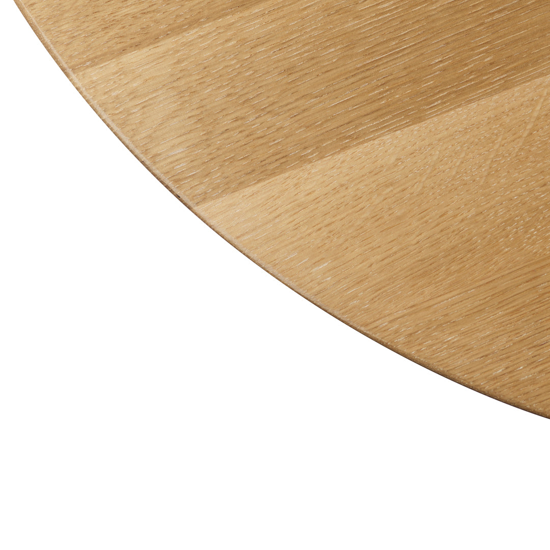 Modern C62 Bjork Round Dining Table - Scandinavian Style Wooden Table for Kitchen, Dining Room & Small Spaces | Perfect for Family Gatherings & Dinner Parties