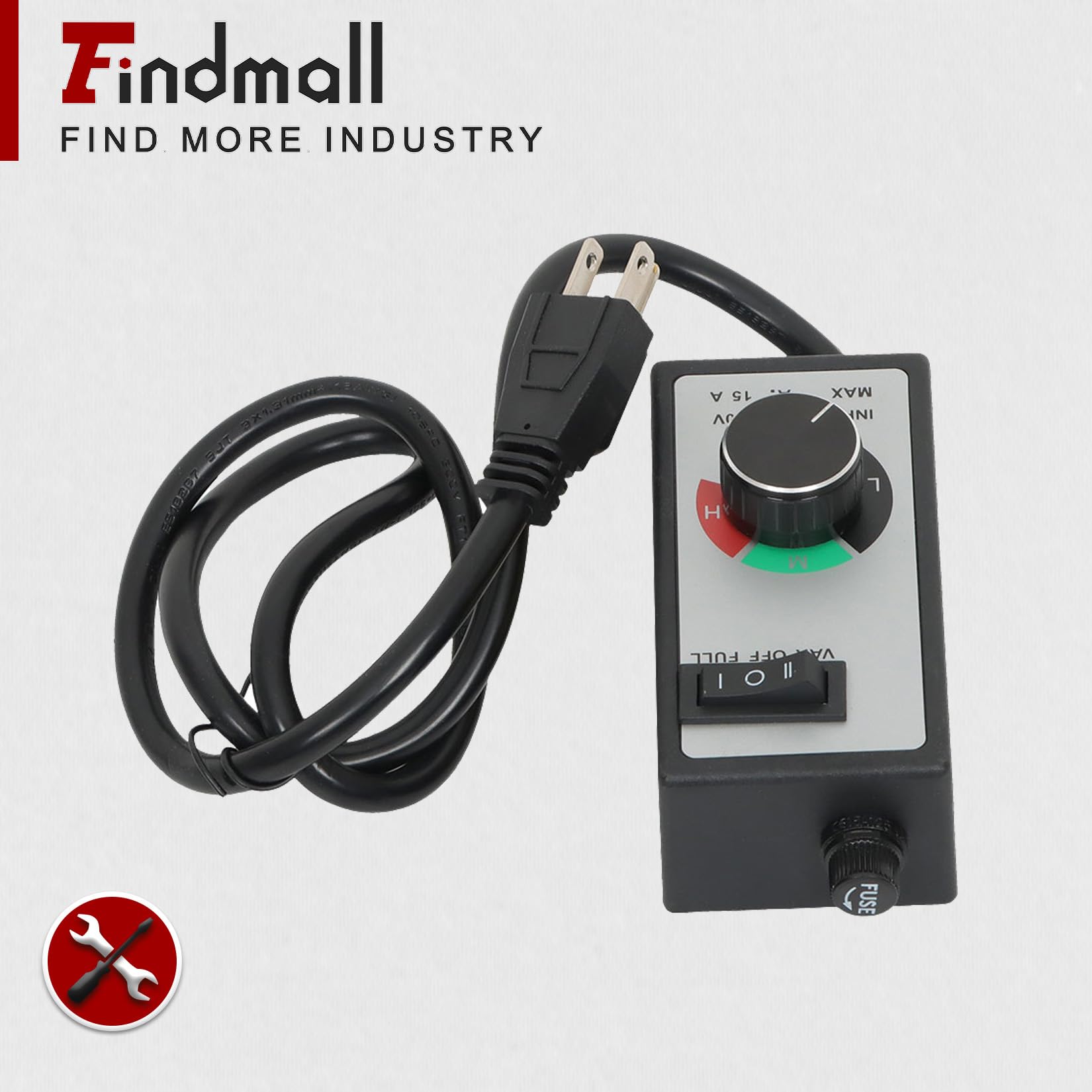 Findmall Replacement Router Fan Variable Speed Controller - 120V AC Electric Motor Rheostat for Smooth Speed Adjustment - Perfect for DIY Projects, Woodworking, and Home Workshops