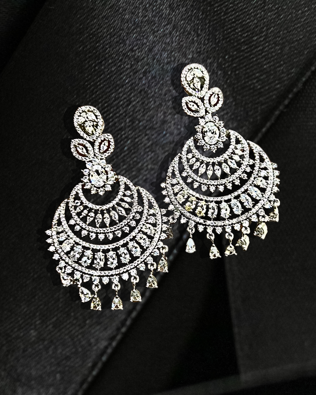 American Diamond Fashion Earrings for Women - Elegant Party Jewelry Set (E1008) | Perfect for Weddings, Evening Events & Special Occasions