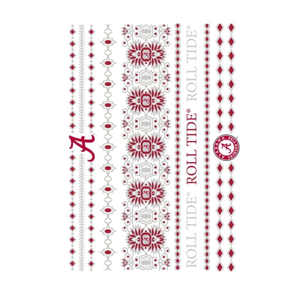 Alabama Crimson Tide Temporary Tattoos - NCAA Football Team Spirit Jewelry for Game Day & Tailgating - Perfect for Fans, Parties & Events