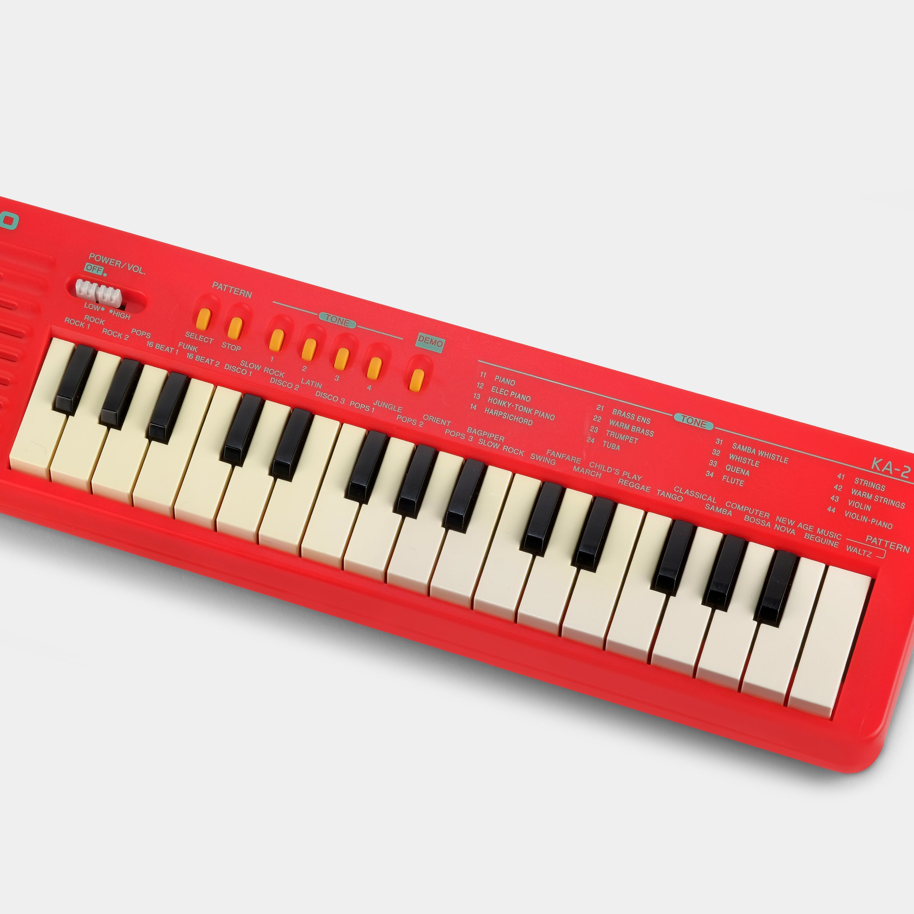 Casio KA-2 Red 61-Key Portable Synthesizer Keyboard with Built-in Speakers - Perfect for Beginners, Home Studio & Live Performances