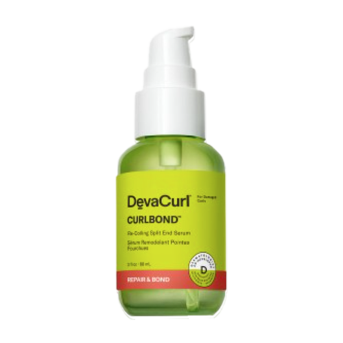 DevaCurl CurlBond Split End Serum for Curly Hair - Repair & Strengthen Damaged Hair - Frizz Control & Shine Enhancer - Perfect for Daily Hair Care Routine & Salon Styling