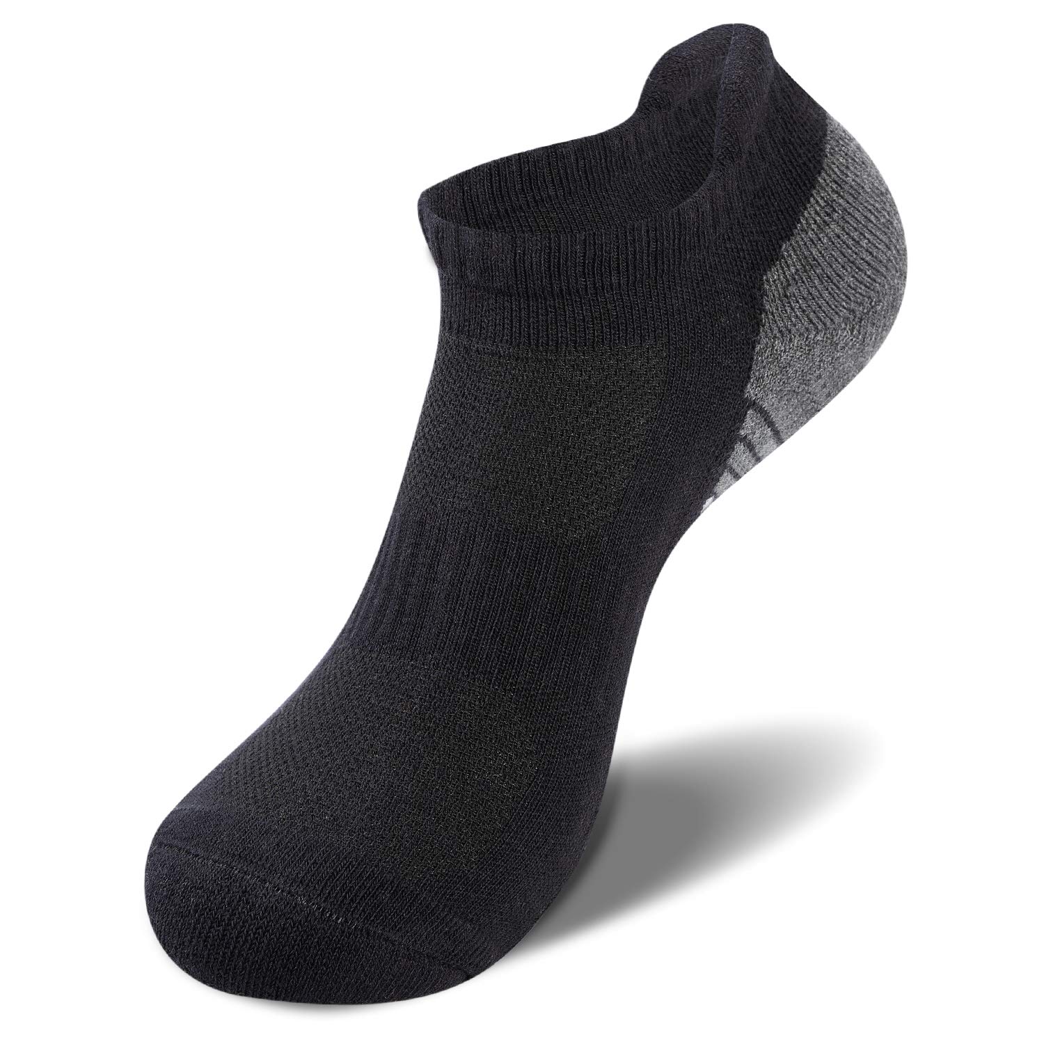 Coskefy Running Socks for Men & Women - 6 Pairs Thick Cushioned Ankle Athletic Socks with Breathable Cotton - Perfect for Jogging, Gym Workouts & Marathon Training
