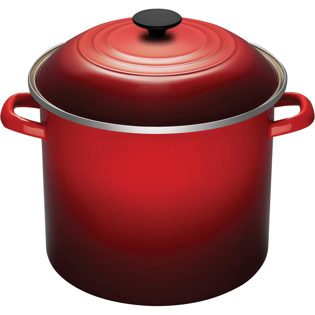 Le Creuset Enameled Cast Iron Stock Pot - 6.75 Qt Dutch Oven for Soups, Stews & Braising | Stovetop & Oven Safe | Kitchen & Cooking Essential