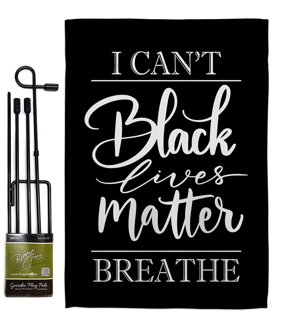 BLM Garden Flag Set - Anti Racism Yard Banner for Social Justice