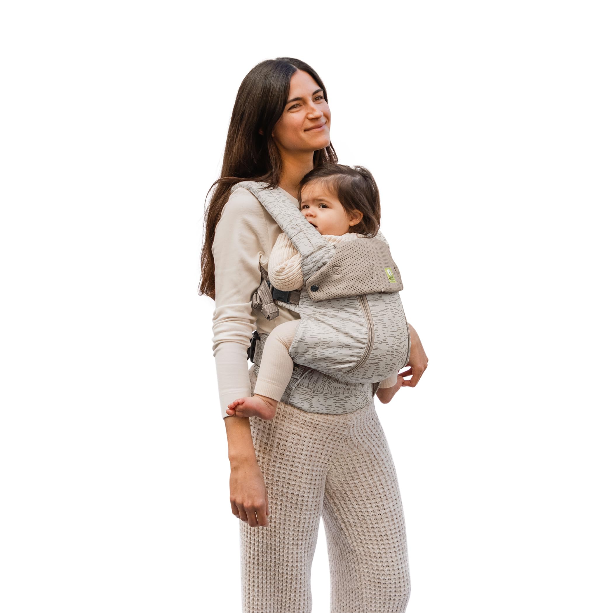 LÍLLÉbaby Complete All Seasons Ergonomic 6-in-1 Baby Carrier for Newborn to Toddler (7-45 lbs) - 360° Adjustable, Multi-Position, Inward & Outward Facing with Lumbar Support - Coastal Sands Color - Perfect for Hands-Free Parenting, Shopping & Outdoor Adventures