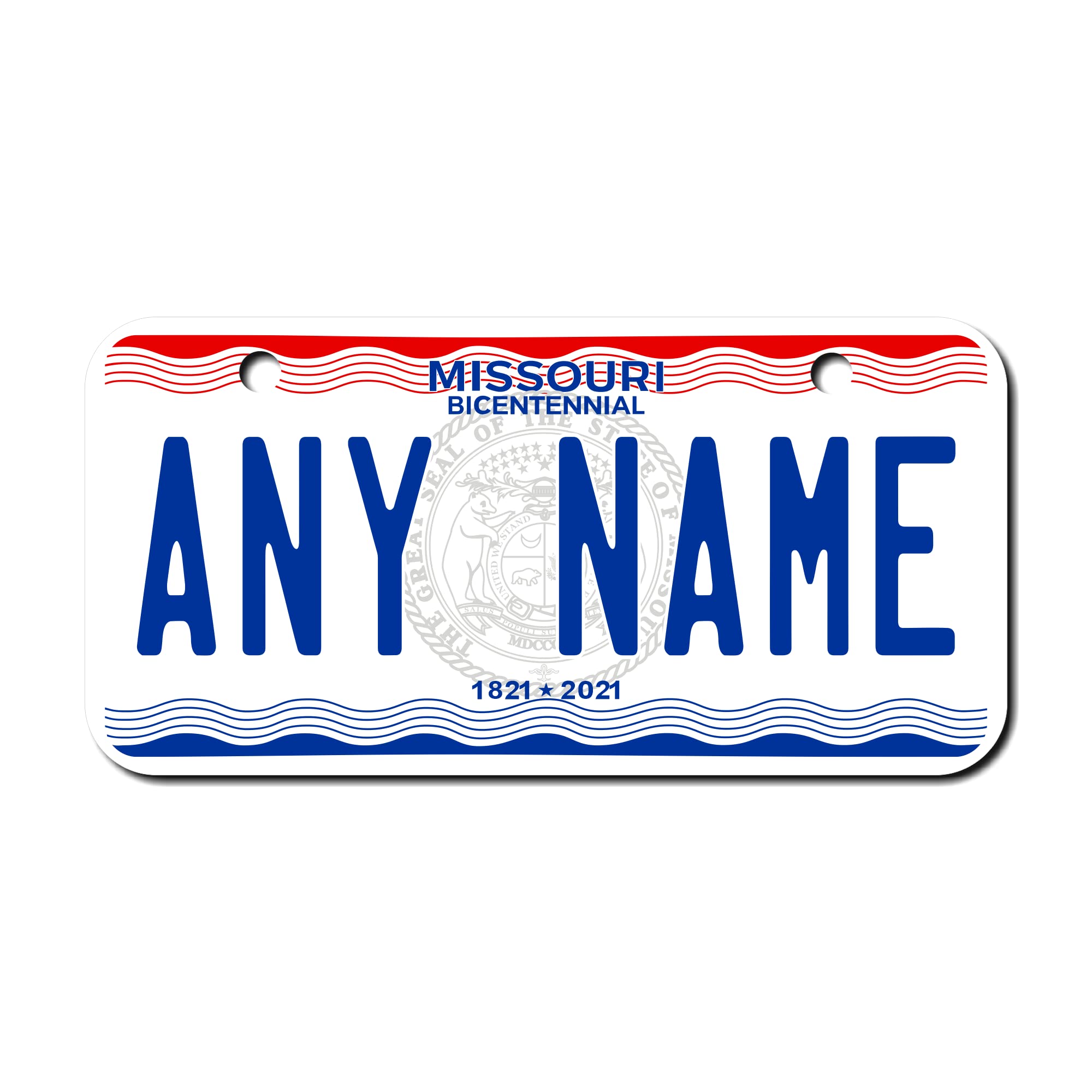 TEAMLOGO Custom Missouri License Plate - 3