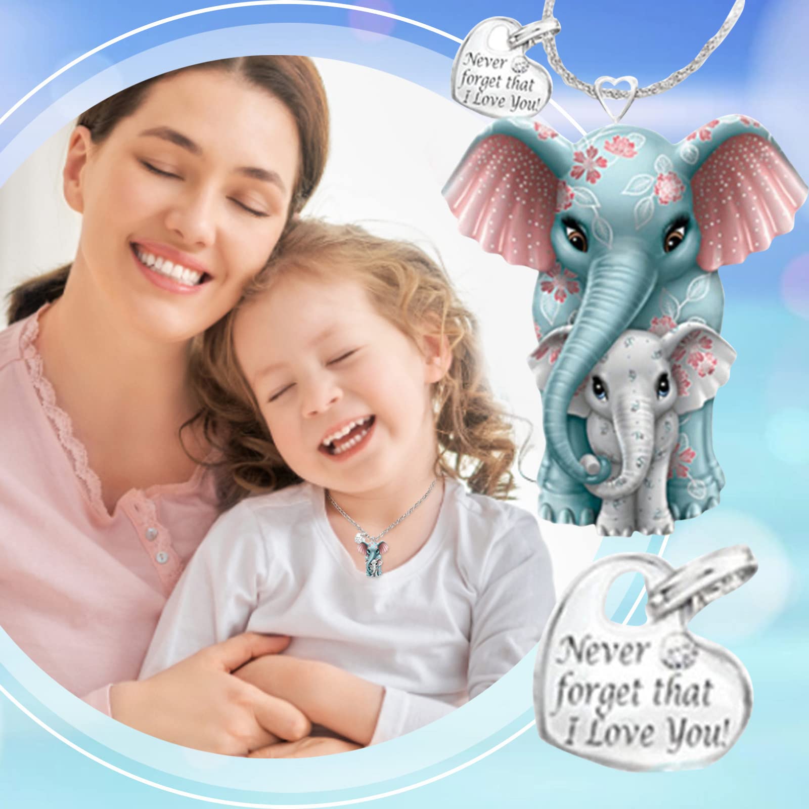 2022 New Elephant Necklace for Women - Romantic Animal Jewelry Ring, Cute Elephant Pendant Necklace for Valentine's Day Gift, Birthday Present, Anniversary Gift | Perfect for Date Night, Wedding, Party Accessories