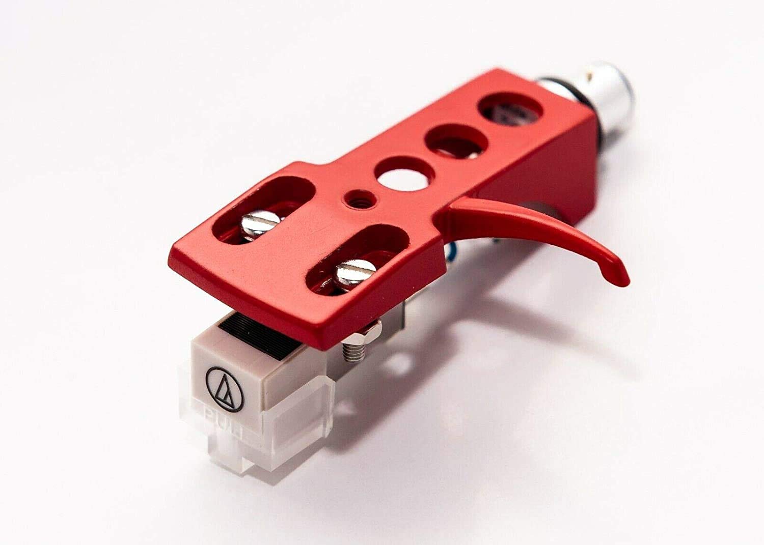 Red Headshell with AT-3600L Cartridge & Stylus Needle Replacement for Stanton STR8 20/30/50/80/90/100/150 DJ Turntables - Perfect for Mixing, Scratching & Professional DJ Performances