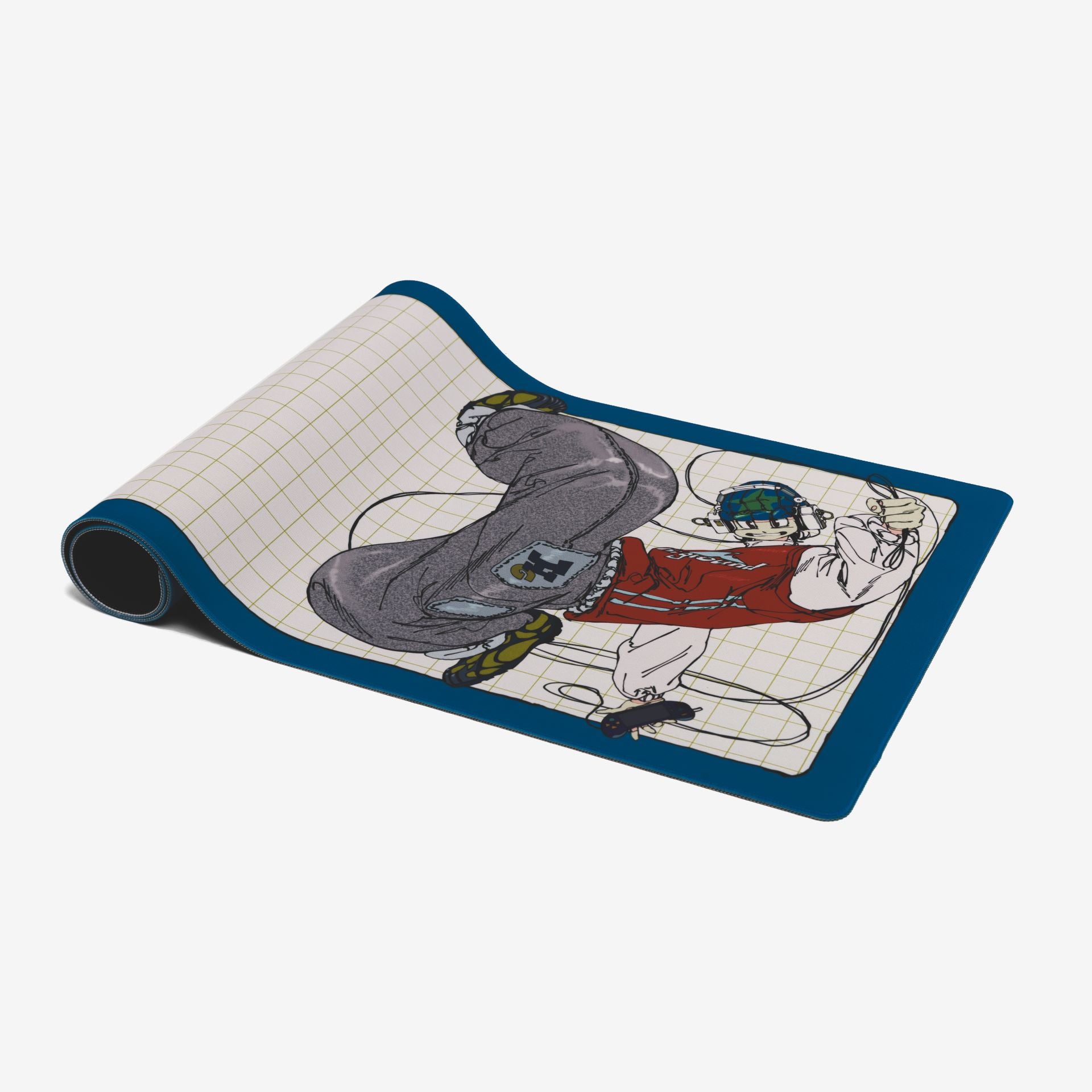 HG World Control XL Gaming Mouse Pad - Non-Slip Rubber Base, Smooth Surface for Precision Control - Perfect for PC, Laptop, Office & Esports Gaming