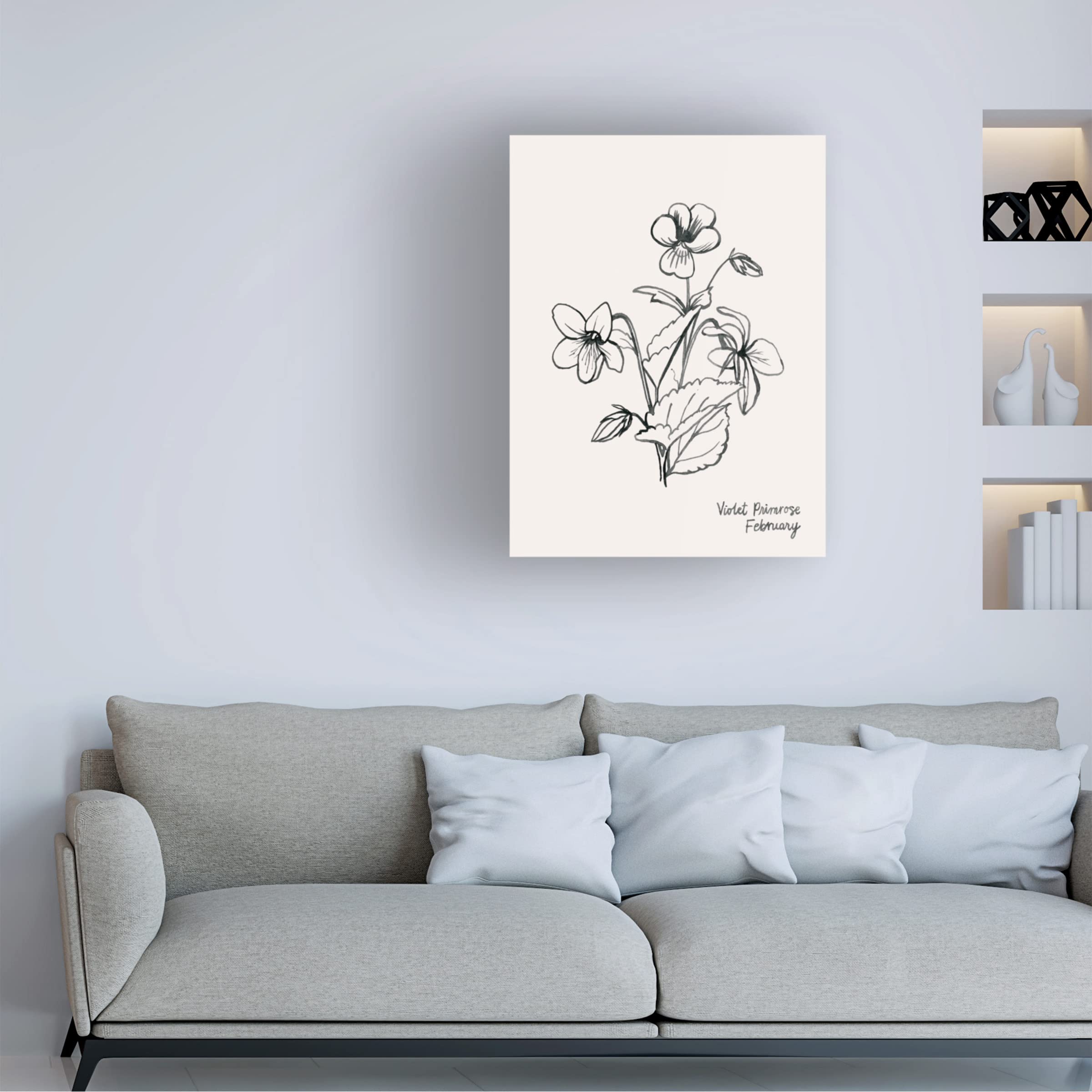 Grace Popp Annual Flowers II Canvas Wall Art Print - Vibrant Floral Home Decor for Living Room, Bedroom & Office - Trademark Fine Art Collection