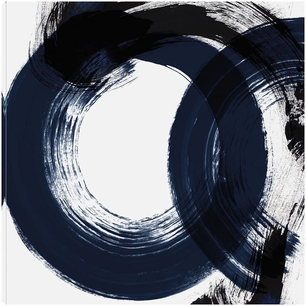 Hand-Painted Fine Art Canvas Wall Decor - Deep Eternity Abstract Painting by Artist Isabelle Z - 22x22 Inch Gallery Wrapped Ready to Hang - Perfect for Living Room, Bedroom, Office & More - Adds Elegance to Modern Home Decor