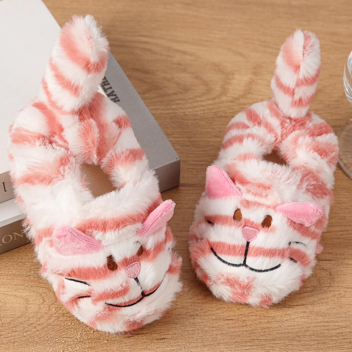 Adorable Kitty House Slippers for Baby Girls - Soft & Non-Slip Indoor Shoes for Toddlers - Perfect for Playtime, Nursery & Cozy Home Wear