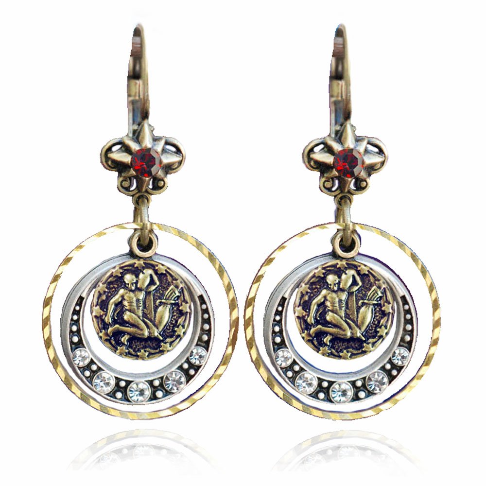 Zodiac Sign Earrings - Personalized Astrology Jewelry for Birthday Gifts | Perfect for Daily Wear, Special Occasions & Horoscope Lovers