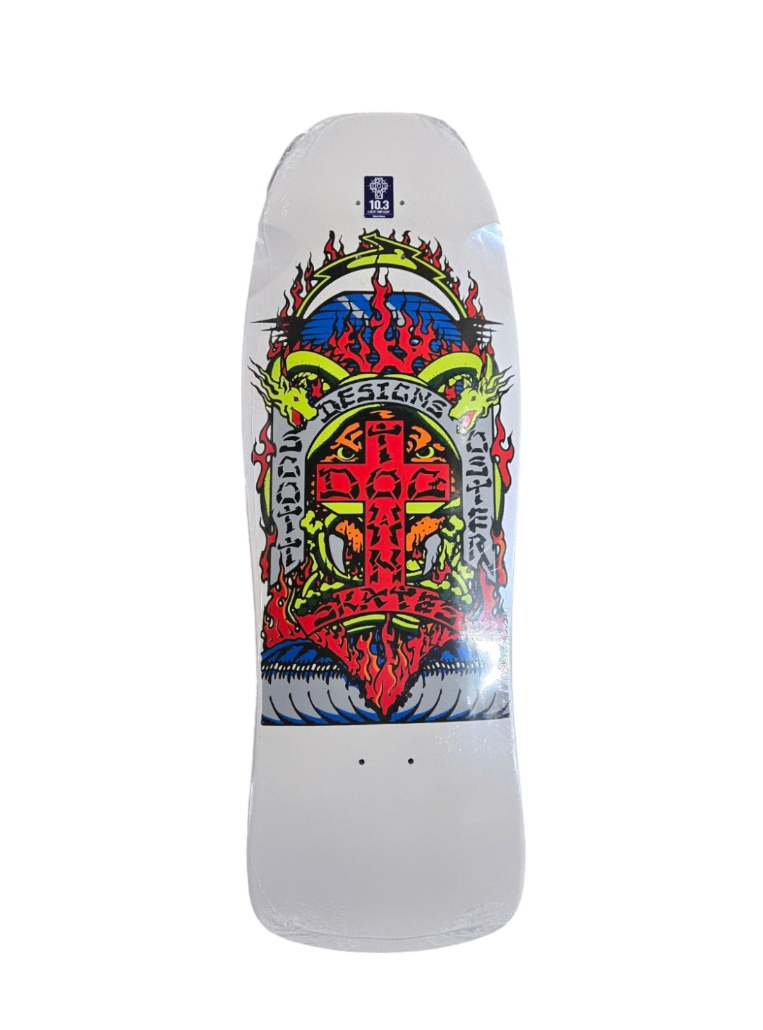 Scott Oster Reissue Skateboard Deck - Pearl White | Classic Retro Design for Street & Park Skating | Perfect for Commuting & Tricks
