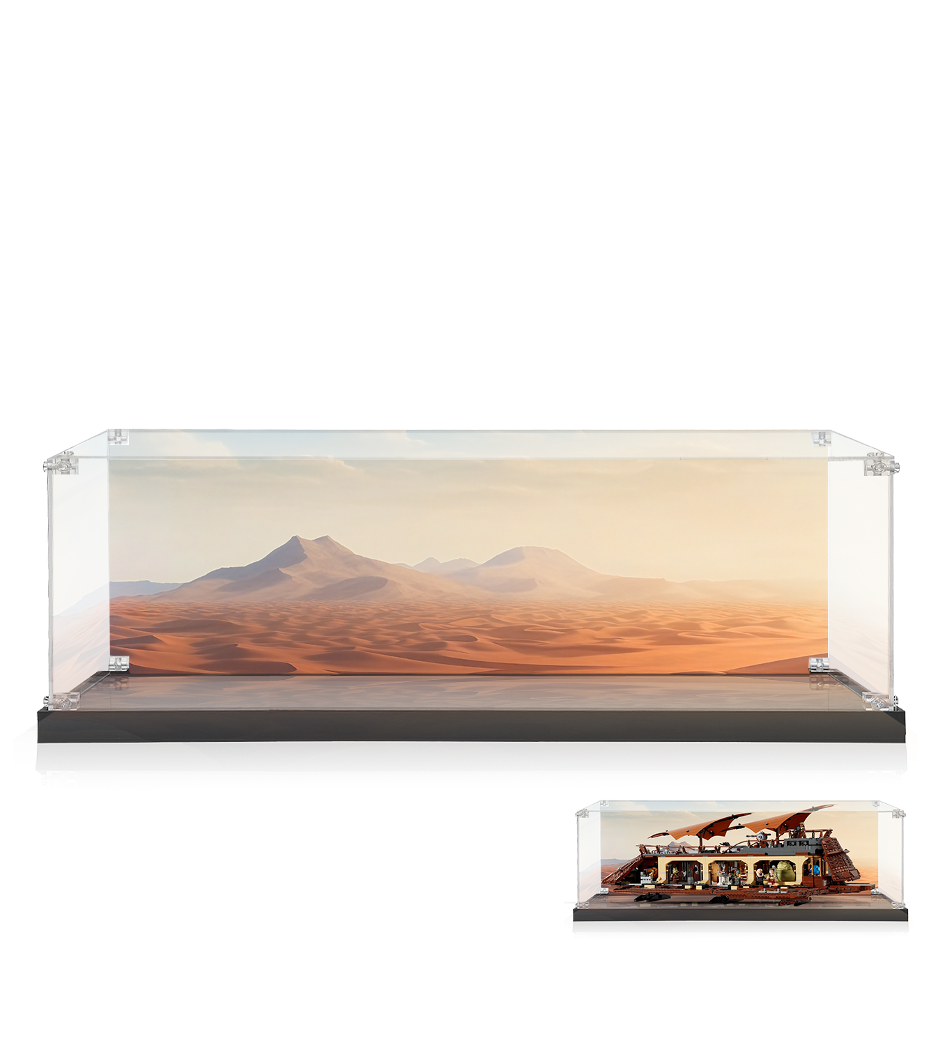 LEGO Star Wars Jabba's Sail Barge 75397 Display Case - Premium Acrylic Showcase for Collectible LEGO Sets - Perfect for Home Decoration & Gift Giving