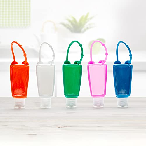 **Daerzy 5-Pack Travel Bottles - Squeezable, Leak-Proof & Portable Empty Containers for Shampoo, Lotion & Toiletries - Perfect for Air Travel, Gym & Camping**