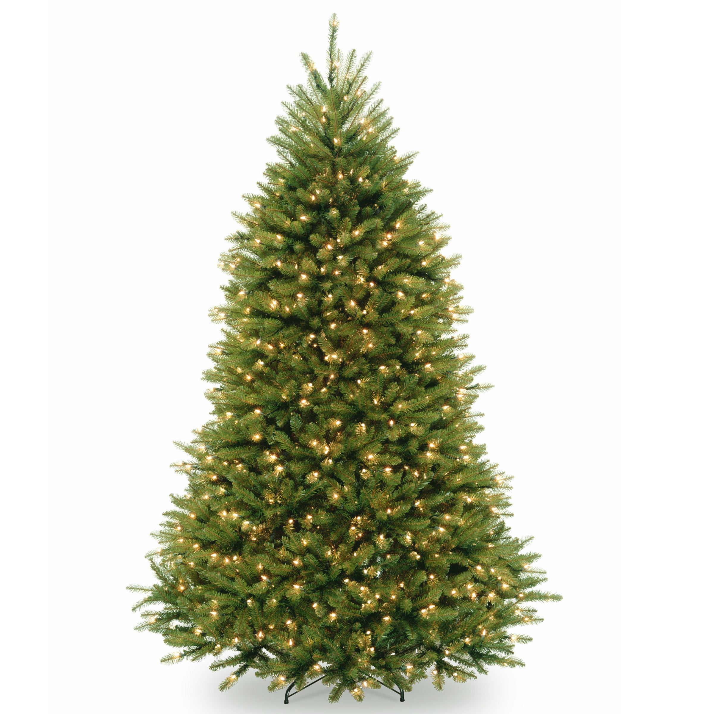 7.5 ft Pre-Lit Dunhill Fir Artificial Christmas Tree with PowerConnect Clear LED Lights - Perfect for Home, Office, and Holiday Decorations