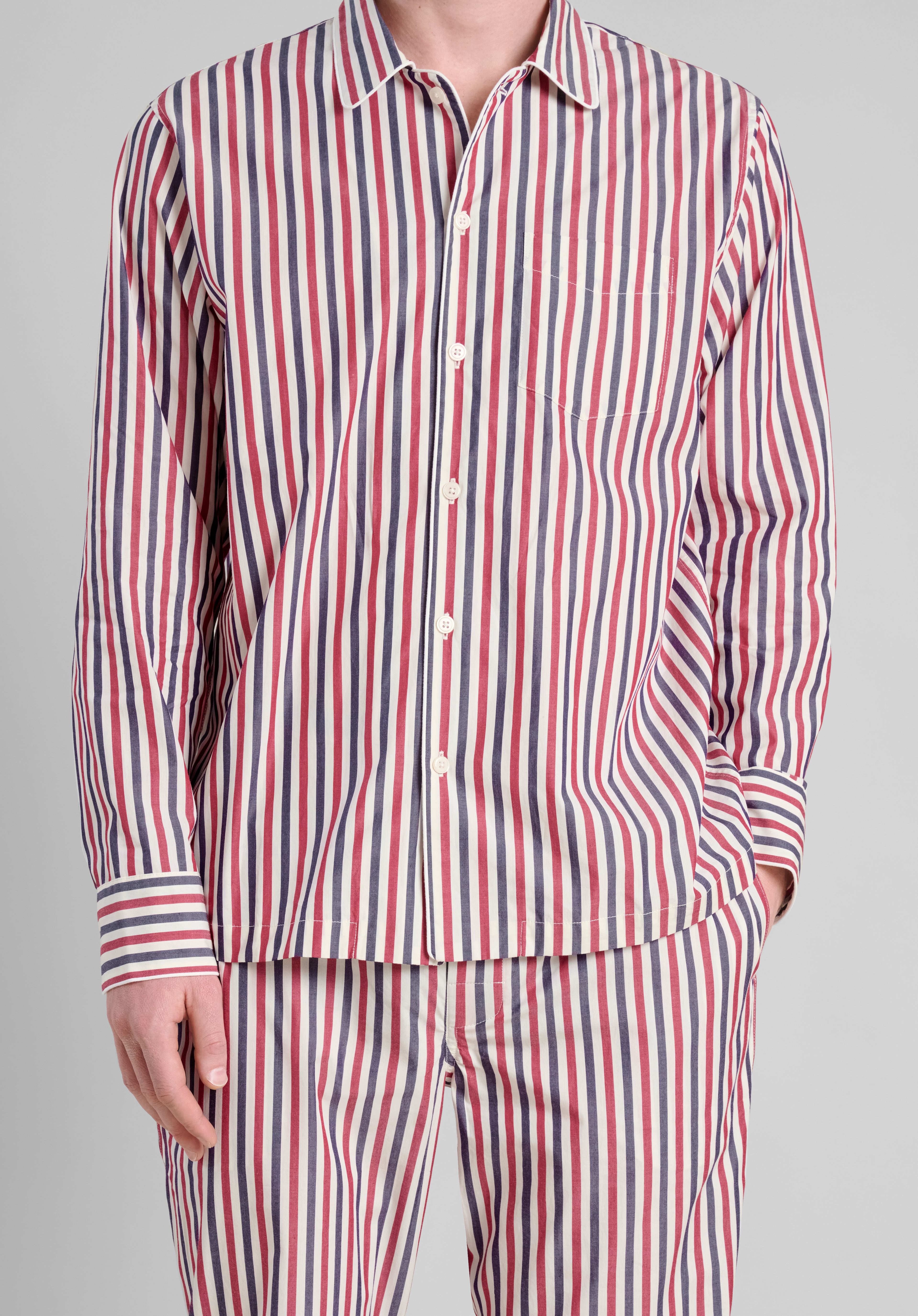 Henry Pajama Set - Soft Cotton Striped Sleepwear for Men & Women | Perfect for Lounging, Sleepovers & Cozy Nights at Home