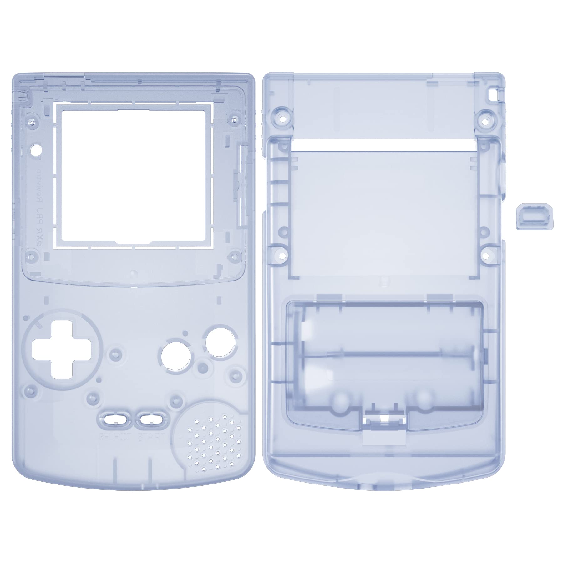 eXtremeRate Glacier Blue Replacement Shell Full Housing Cover & Buttons for Gameboy Color (GBC) - Compatible with OSD IPS, Regular IPS & Standard LCD Screens - DIY Console Upgrade Kit - Perfect for Gaming Enthusiasts & Retro Modding Projects