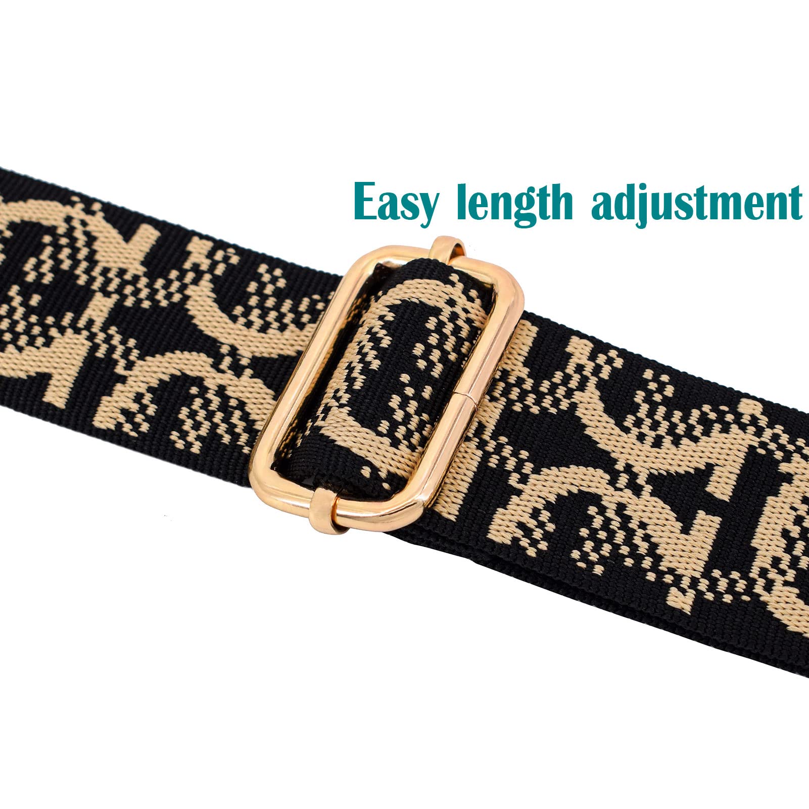 Replacement Crossbody Bag Strap with Metal Swivel Hook - Adjustable Shoulder Strap for Purses, Luggage & Guitar Cases | Perfect for Travel, Daily Use & Instrument Carrying