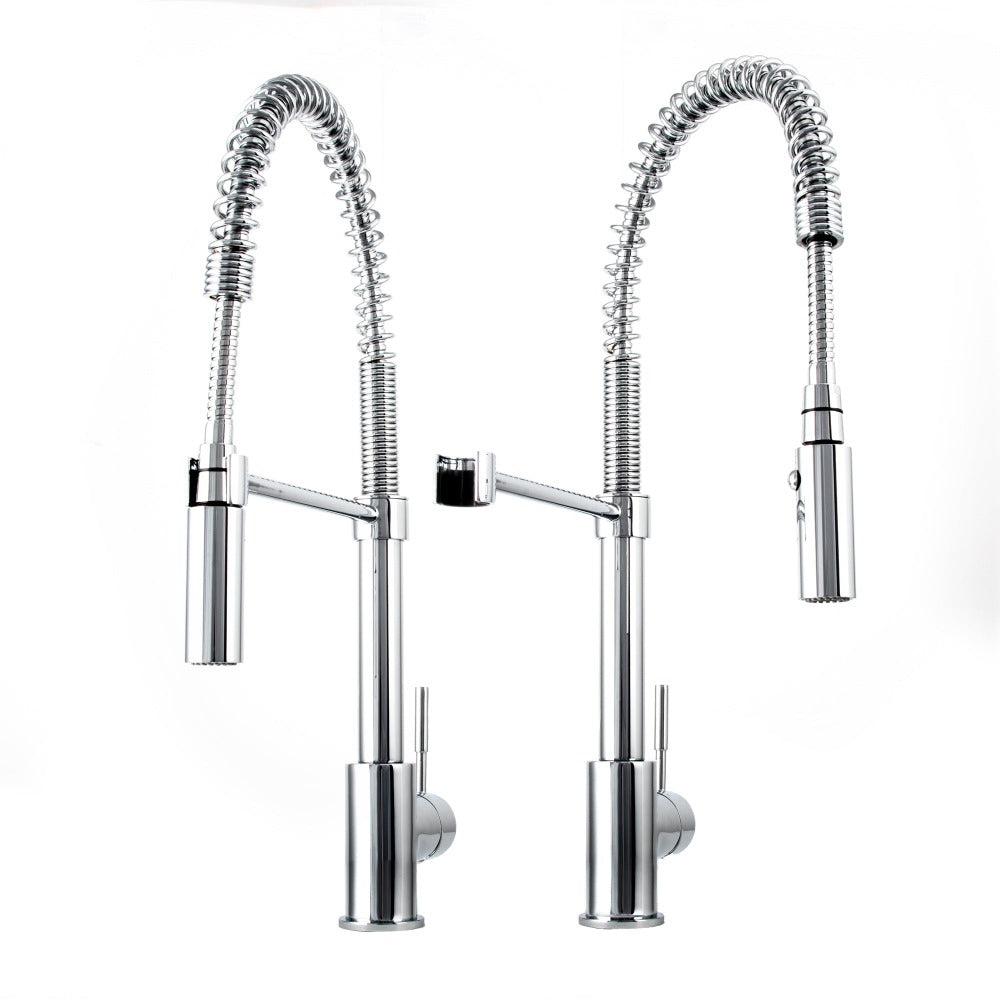 ZLINE Sierra Pull Down Spring Single Handle Kitchen Faucet in Chrome - High Arc Spout, Easy Installation for Modern Kitchens (Perfect for Cooking, Washing Dishes & Filling Pots)