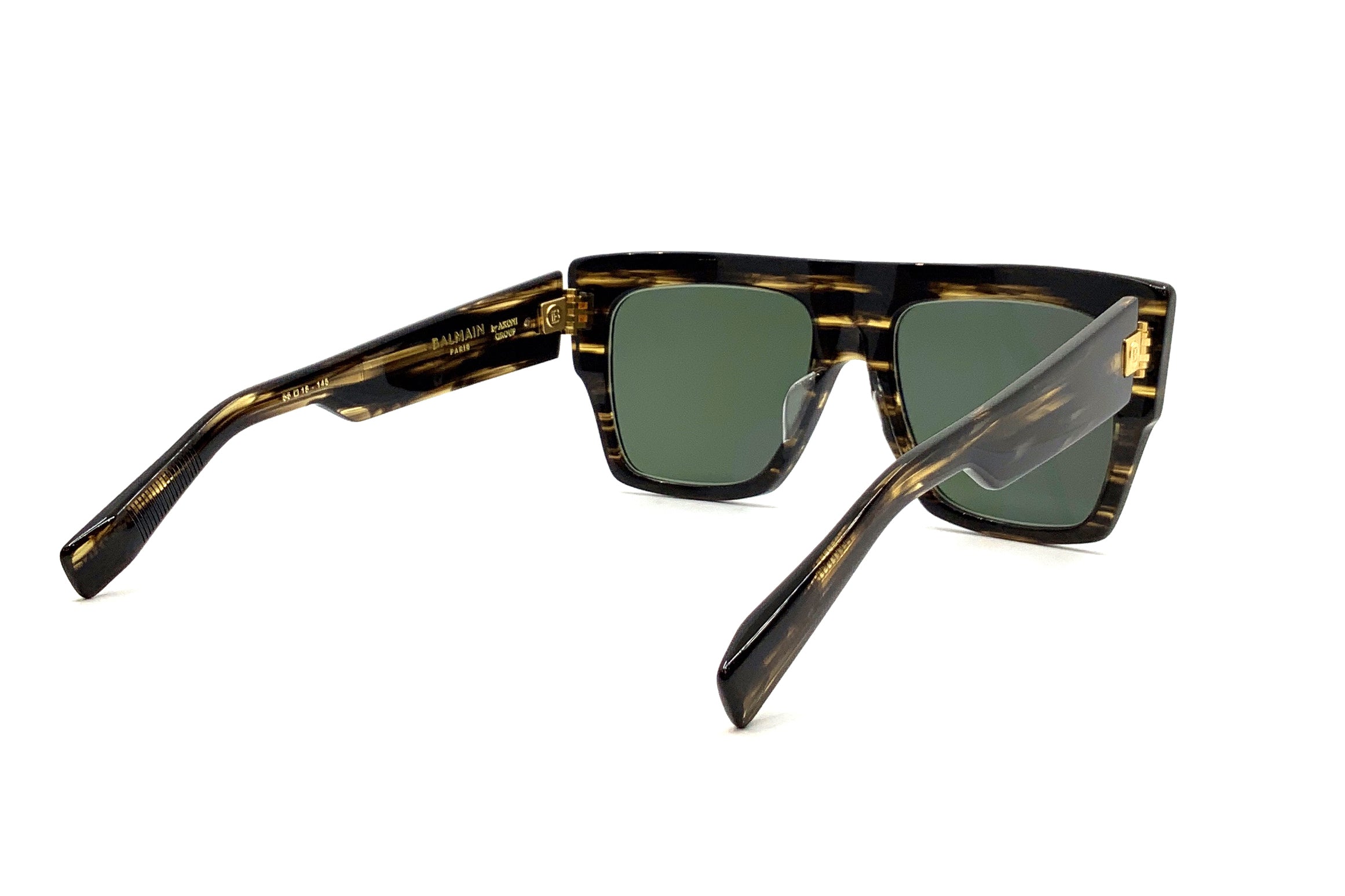 Balmain B I Sunglasses - Brown & Gold Aviator Style for Men & Women | Perfect for Outdoor Activities, Travel & Fashion Accessories