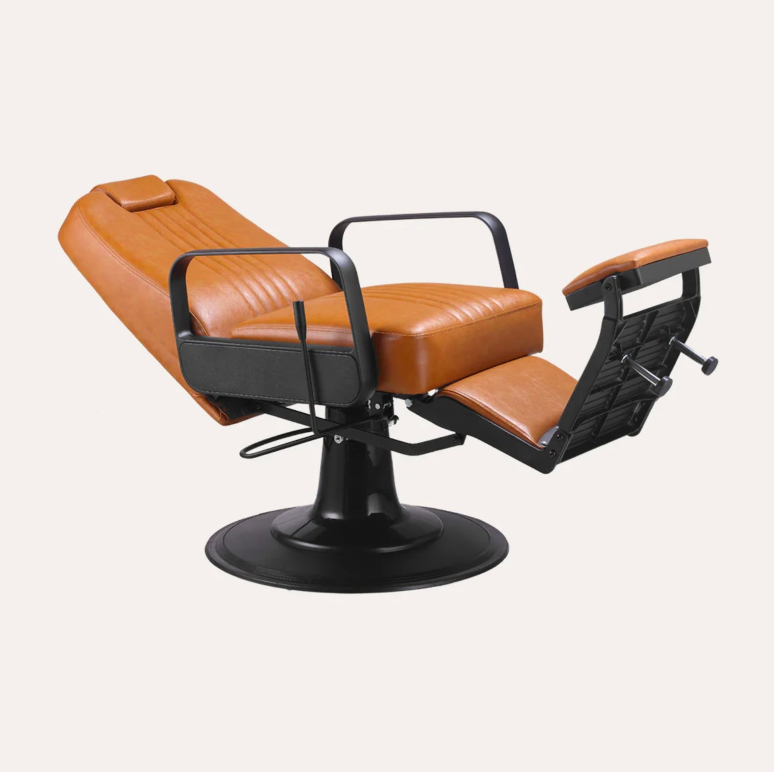 Premium Titan Barber Chair - Professional Salon & Home Haircut Styling Chair with Adjustable Height & Reclining Back for Barbershops, Salons & Home Use