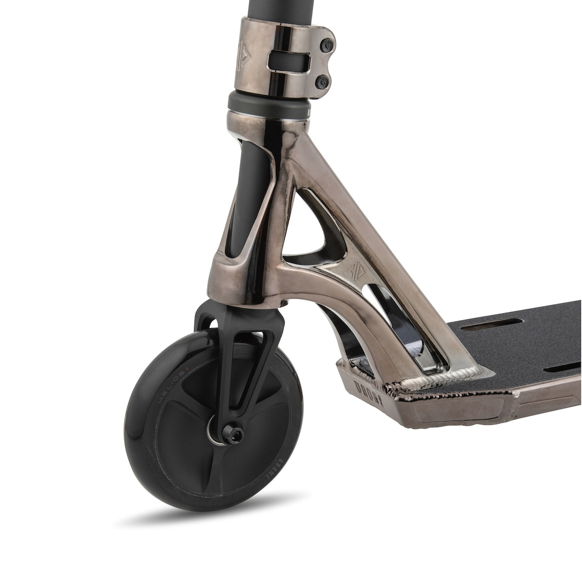 Shadow 3 F Light Stunt Scooter - High Performance Drone Scooter for Kids & Teens - Smokey Chrome Finish - Perfect for Street Tricks, Skate Parks & Outdoor Adventures