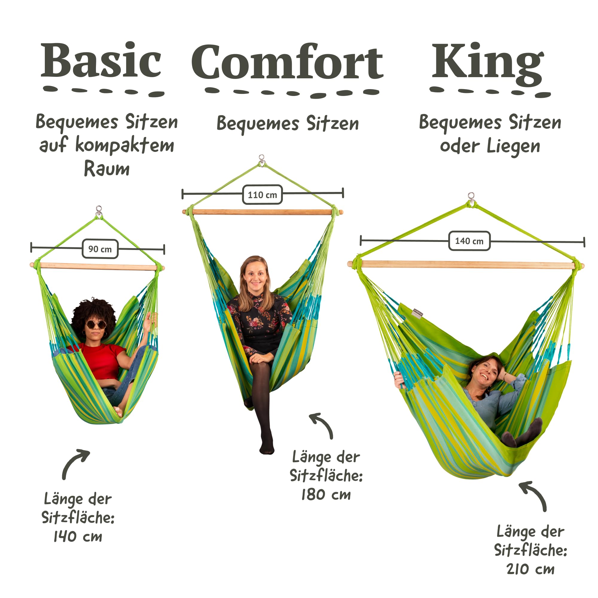 LA SIESTA® Large Comfort Domingo Hammock Swing Chair with CasaMount - Weatherproof & Durable Indoor/Outdoor Hanging Chair - Includes Suspension Kit for Walls, Ceilings & Square Beams - Perfect for Porch, Patio, Garden & Nursery Relaxation - Lime Green