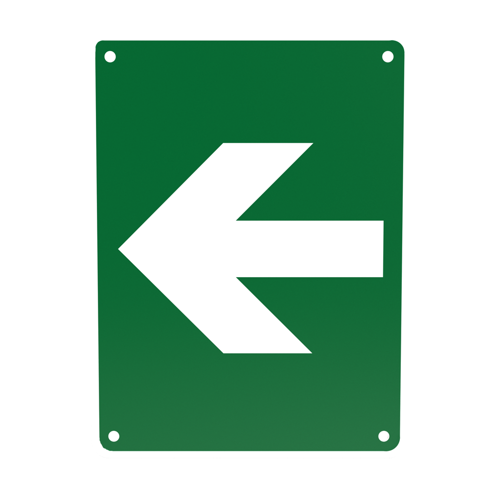 Small Poly Arrow Sign 30 x 22.5cm - Durable Plastic Directional Sign for Parking, Traffic, and Event Guidance - Perfect for Road Safety, Construction Zones, and Retail Stores