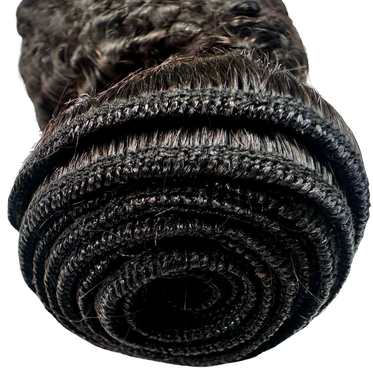 Jerry Curl 100% Human Hair Bundles with Free Shipping - Natural Black Hair Extensions for Women - Perfect for Braiding, Weaving & Protective Styles