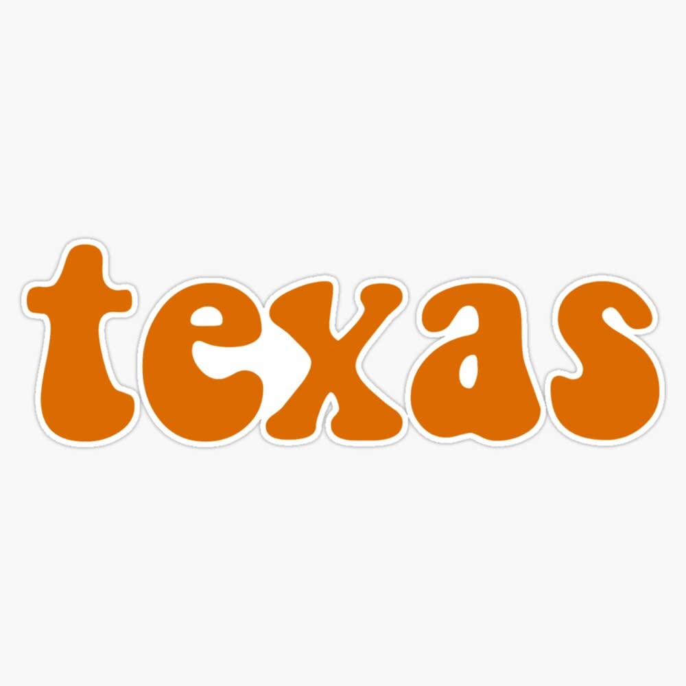 Texas Bumper Sticker Vinyl Decal 5 Inch - Durable Car Decals for Trucks, SUVs, Laptops & Windows | Perfect for Texas Pride, Road Trips & Gifts
