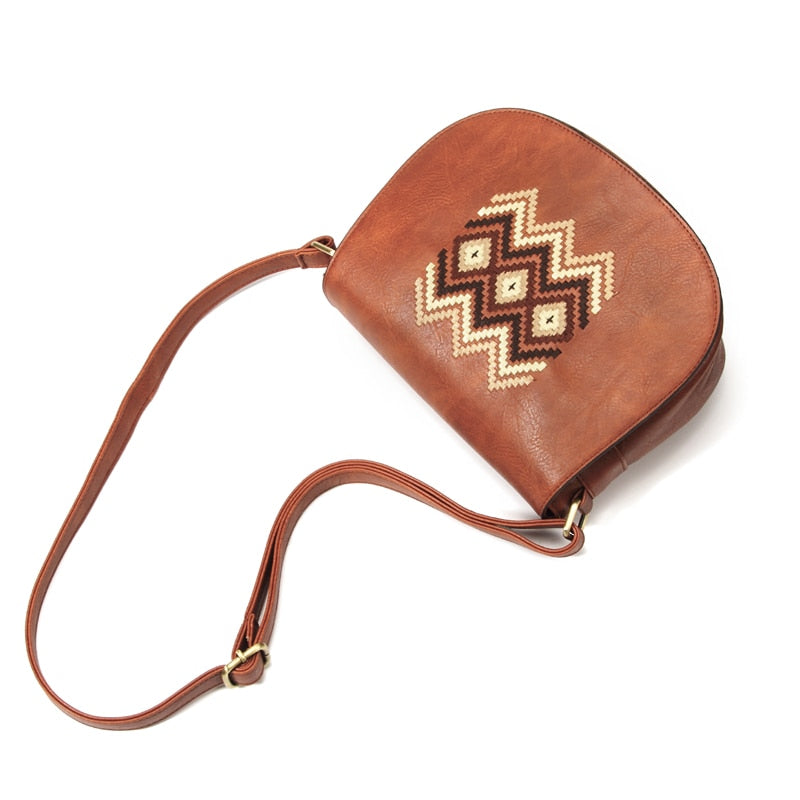 Vintage Shoulder Bag for Women - Retro Leather Crossbody Purse - Fashionable Handbag for Casual Outings, Travel & Everyday Use