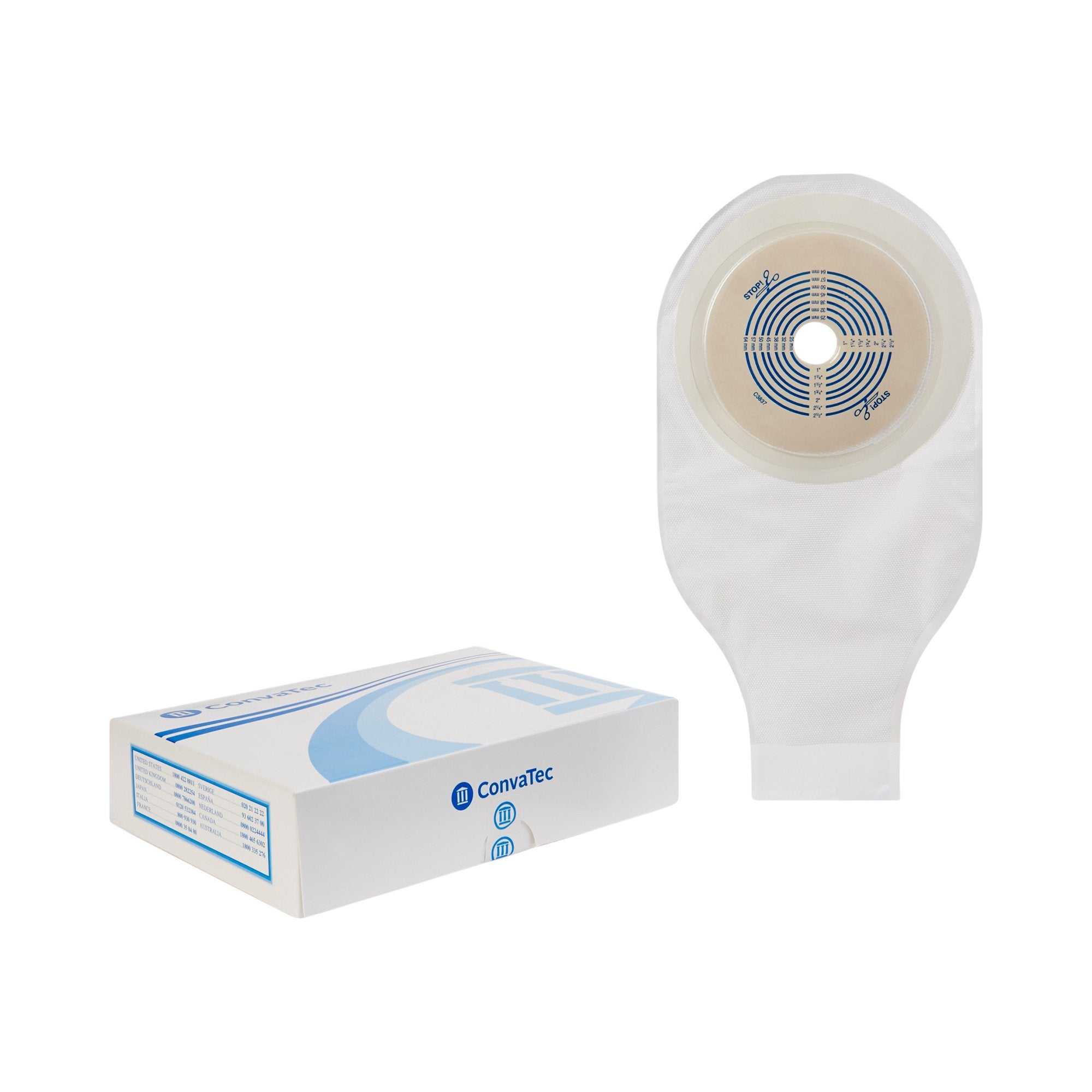ConvaTec ActiveLife One Piece Drainable Ostomy Pouch 3/4