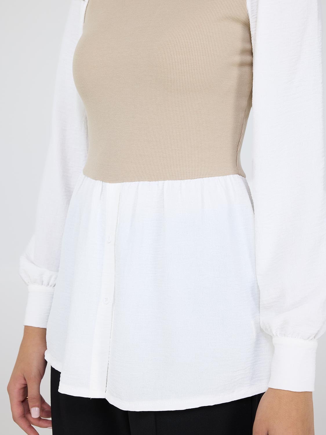 2 Pack Ribbed Button Front Blouse for Women - Stylish & Comfortable Tops for Work, Date Night & Casual Outfits