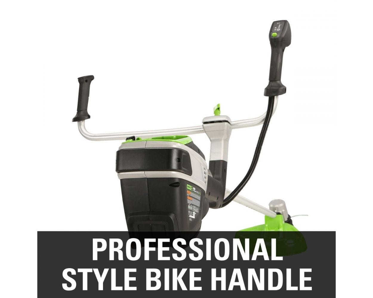 60V 16-Inch Cordless Battery-Powered Bike Handle String Trimmer (Tool Only) - Perfect for Lawn Care, Yard Maintenance & Landscaping