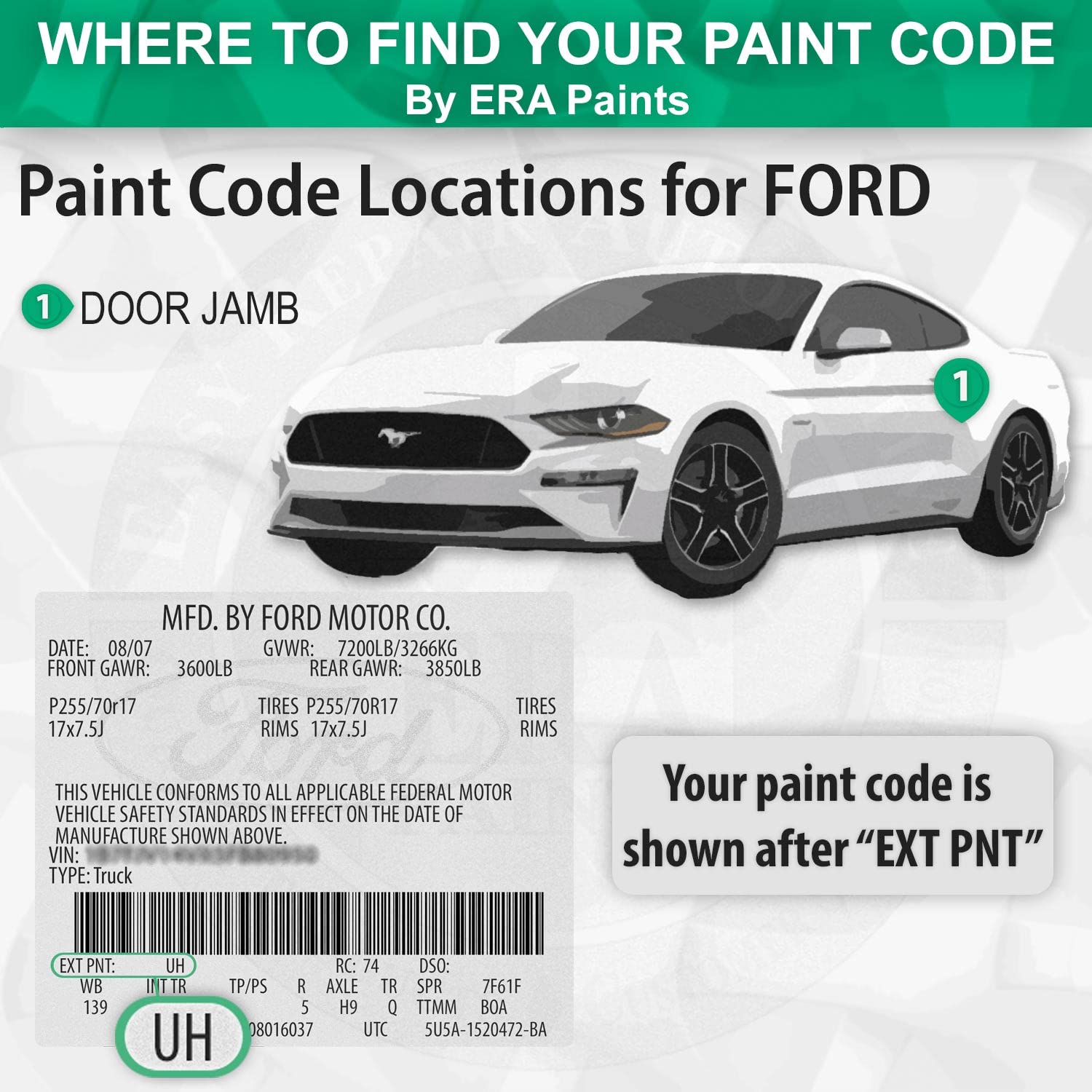 ERA Paints B6/M7425A Rich Copper Metallic Touch Up Paint Spray Kit - Exact Match for Ford Vehicles | Perfect for Car Scratch Repair & DIY Automotive Touch Ups