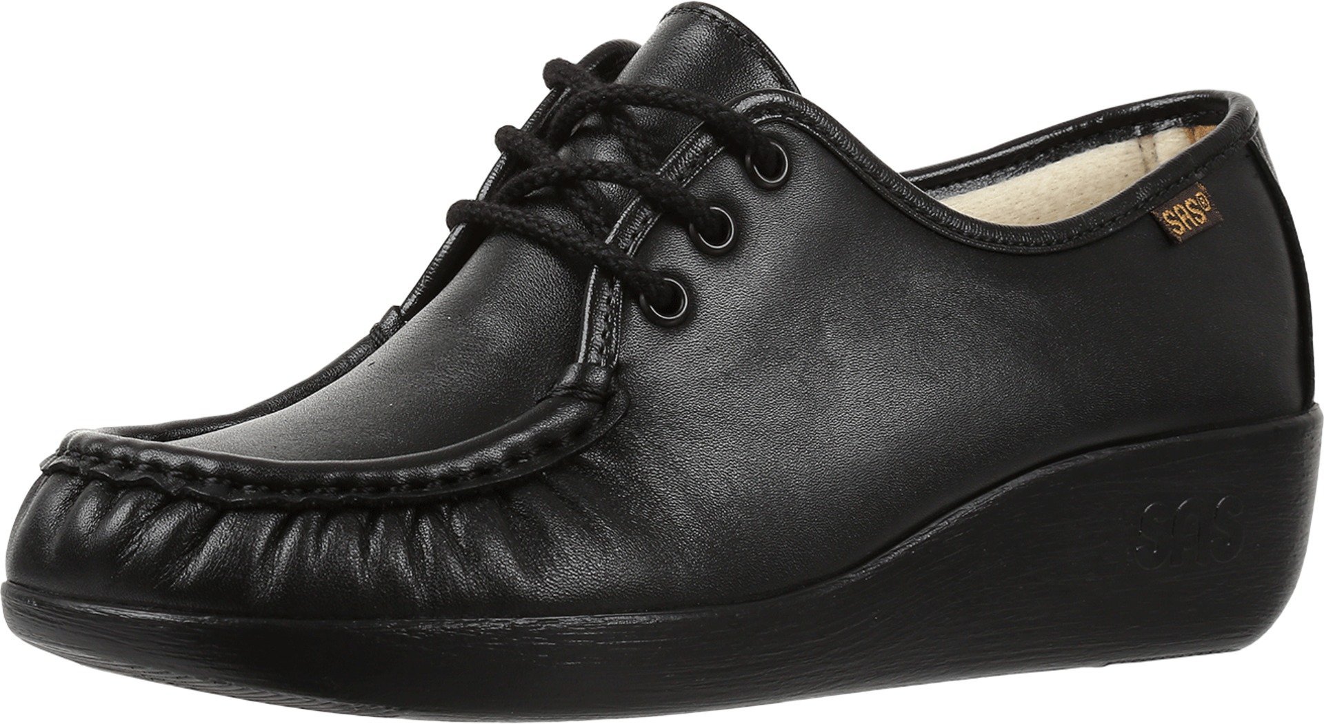 SAS Women's Bounce Lace Up Comfort Moccasin Shoes - Slip Resistant Casual Walking Shoes for Women - Perfect for Work, Travel & Everyday Wear