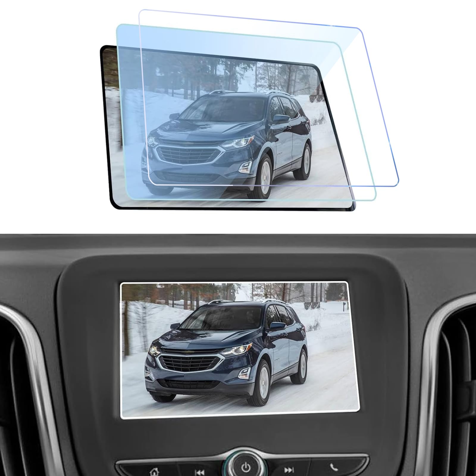 2024 Chevy Equinox Screen Protector (2-Pack) - Tempered Glass for 2018-2023 Chevrolet Equinox & Malibu 7
